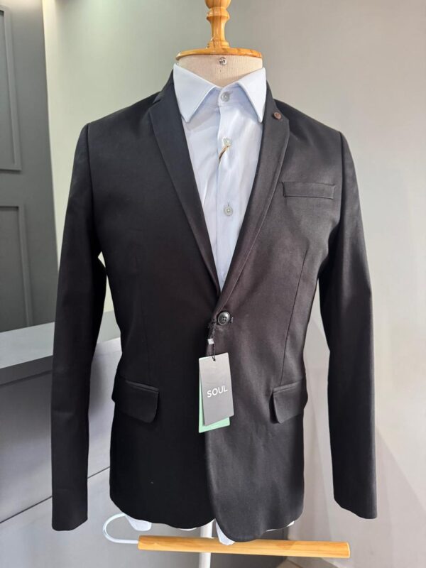 WhatsApp Image 2026-01-13 at 20.27.52 Blazer Masculino Slim Fit Preto Premium