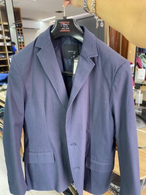BLAZER OGOCHI SLIM EM ALGODÃO AZUL ESCURO